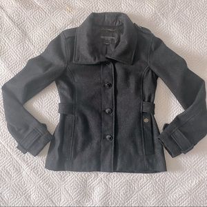 Obey Gray Wool Utility Jacket Fall Spring Coat XXS